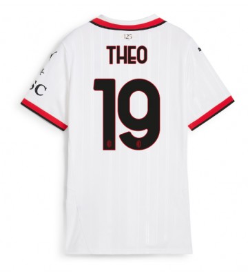 AC Milan Theo Hernandez #19 Replika Udebanetrøje Dame 2024-25 Kortærmet